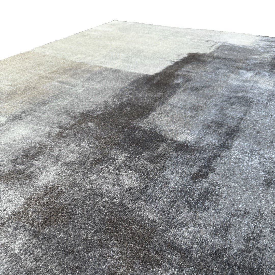 400 x 300 cm Geometric Impressions in Silver grey & Brown