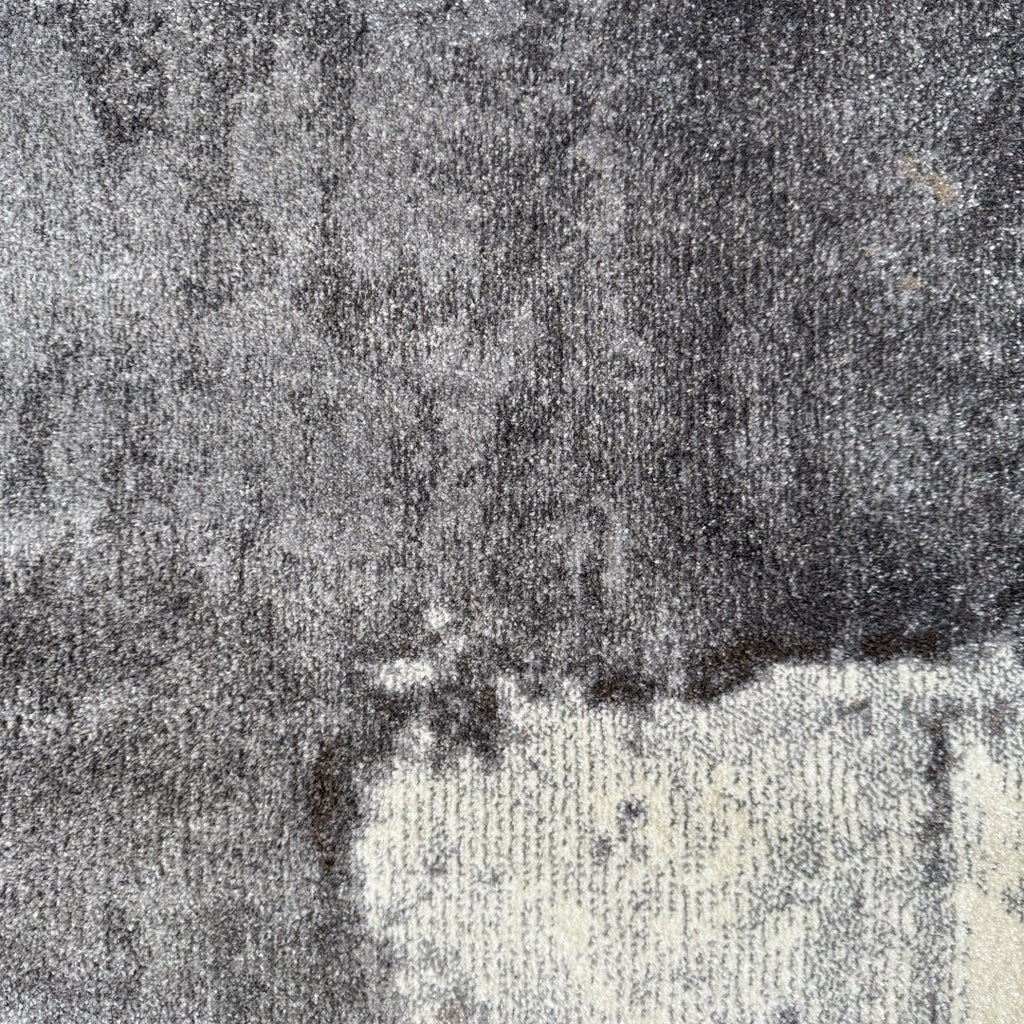340 x 240 cm Geometric Impressions in Silver grey & Brown