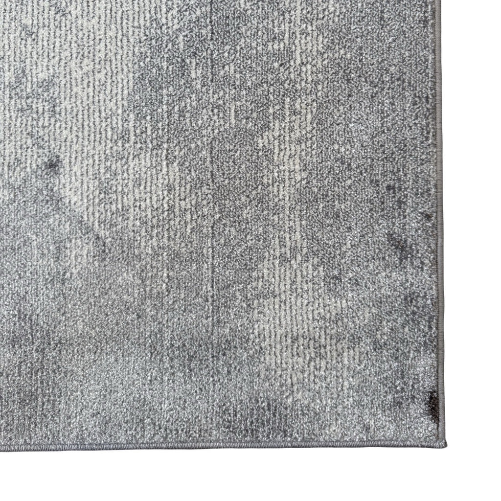 290 x 200 cm Geometric Impressions in Silver Grey & Brown