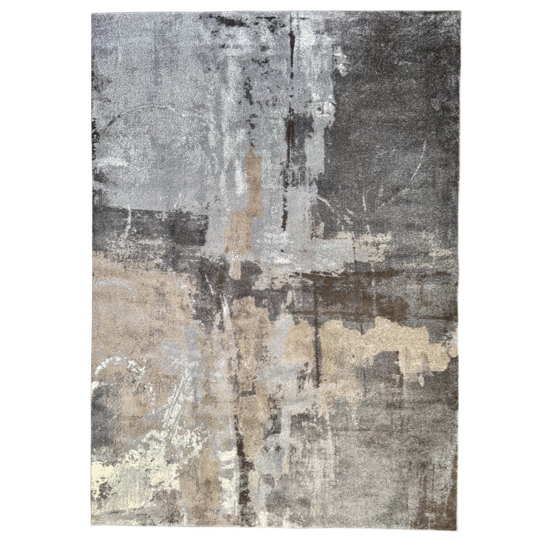 400 x 300 cm Grey & Beige Urban Patina Abstract Rug