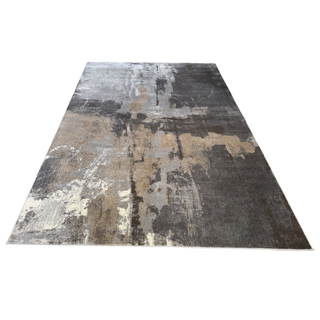 340 x 240 cm Grey & Beige Urban Patina Abstract Rug