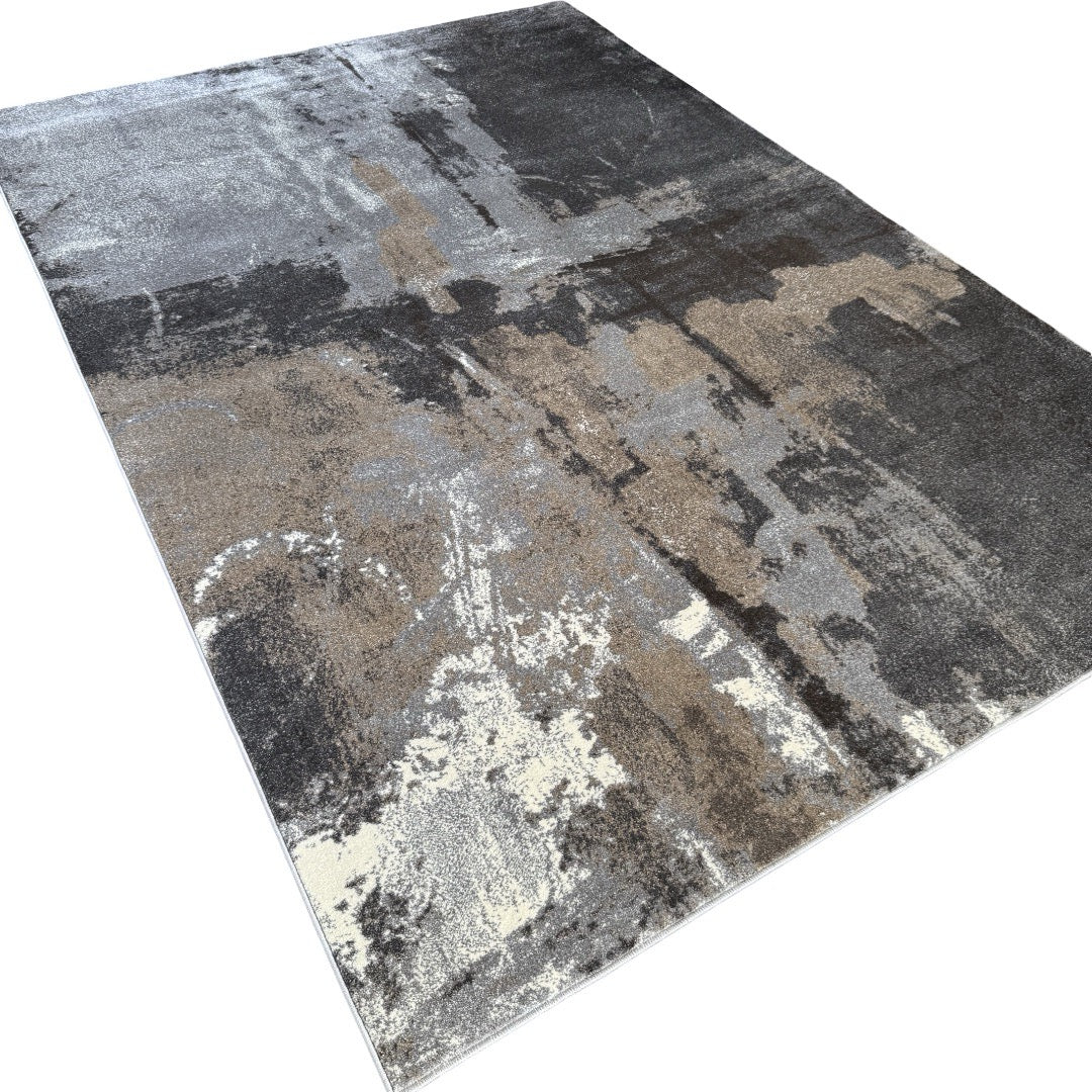 230 x 160 cm Grey & Beige Urban Patina Abstract Rug