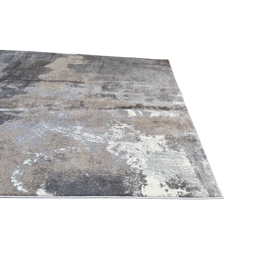 340 x 240 cm Grey & Beige Urban Patina Abstract Rug
