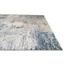 400 x 300 cm Distressed Canvas in Grey, Ivory & Turquoise Area Rug