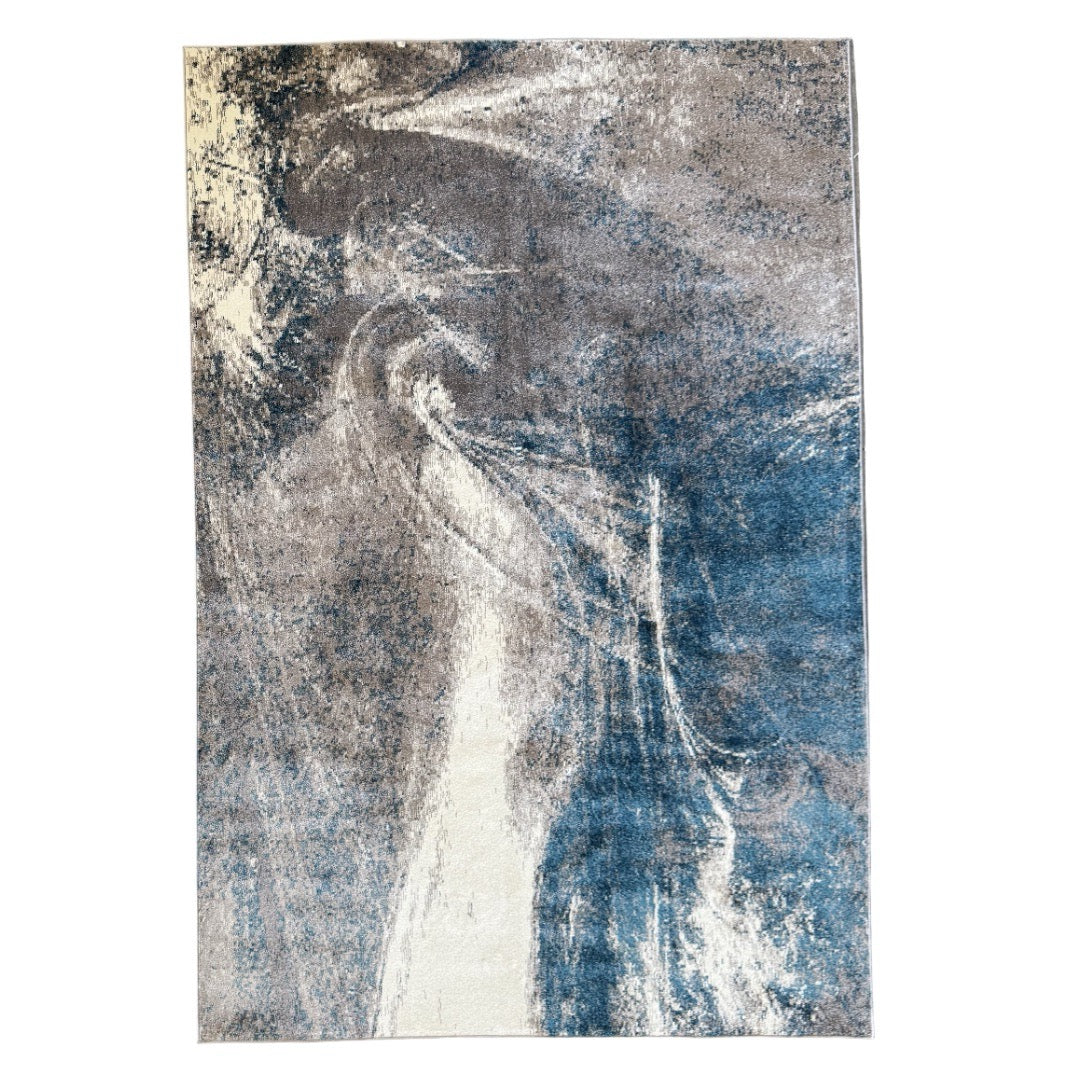 340 x 240 cm Turquoise & Sandstone Marble Rug