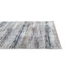 800 x 80 cm Modern Grey & Ivory Distressed Stripe Runner Rug with Pink Accents
