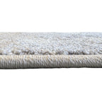 800 x 80 cm Modern Grey & Ivory Distressed Stripe Runner Rug with Pink Accents