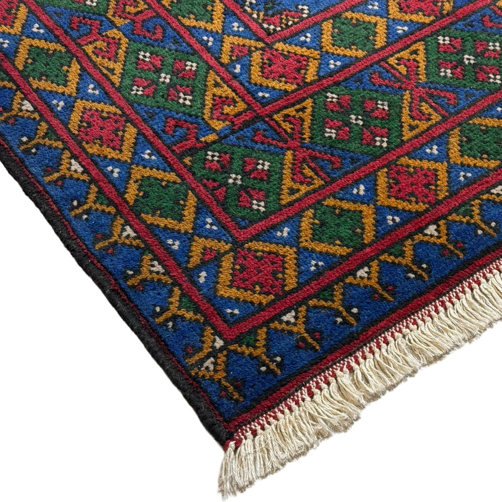 190 x 150 cm Hand Knotted Afghan Akche Bokhara – Wool Rug