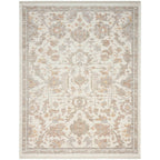 365 x 274 cm Cream & Taupe Persian-Style Machine Made Floral Rug