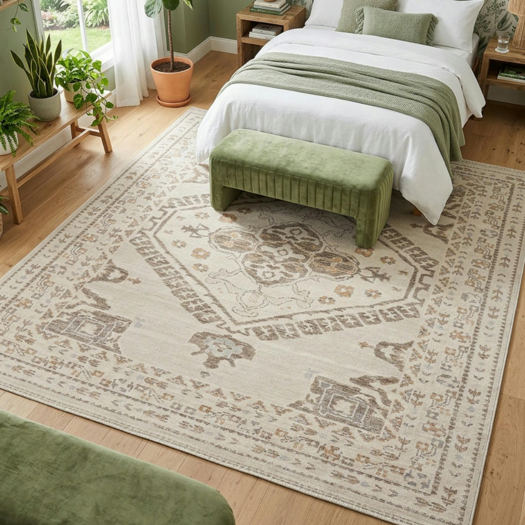 365 x 274 cm Machine Made Vintage Design Rug