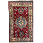 165 x 98 cm Hand Knotted Afghan Kazak – Wool Rug