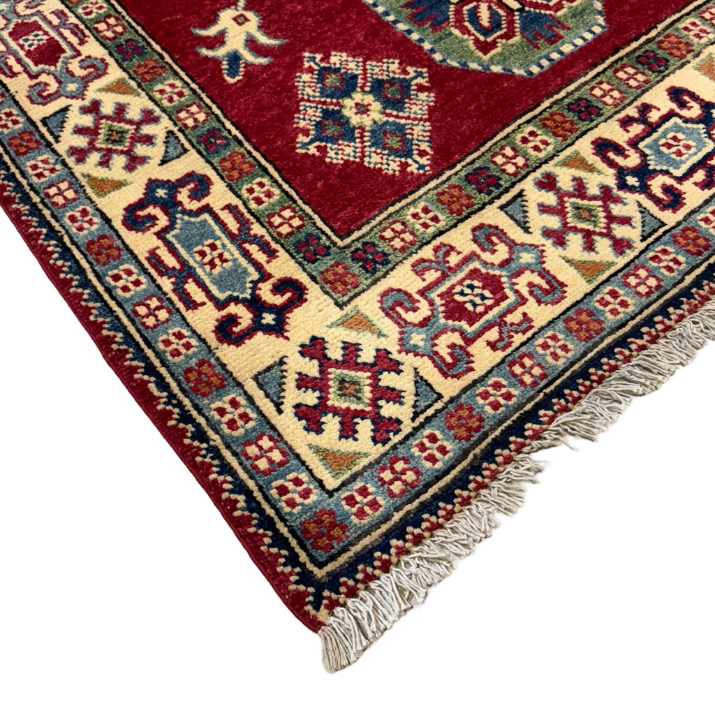 165 x 98 cm Hand Knotted Afghan Kazak – Wool Rug