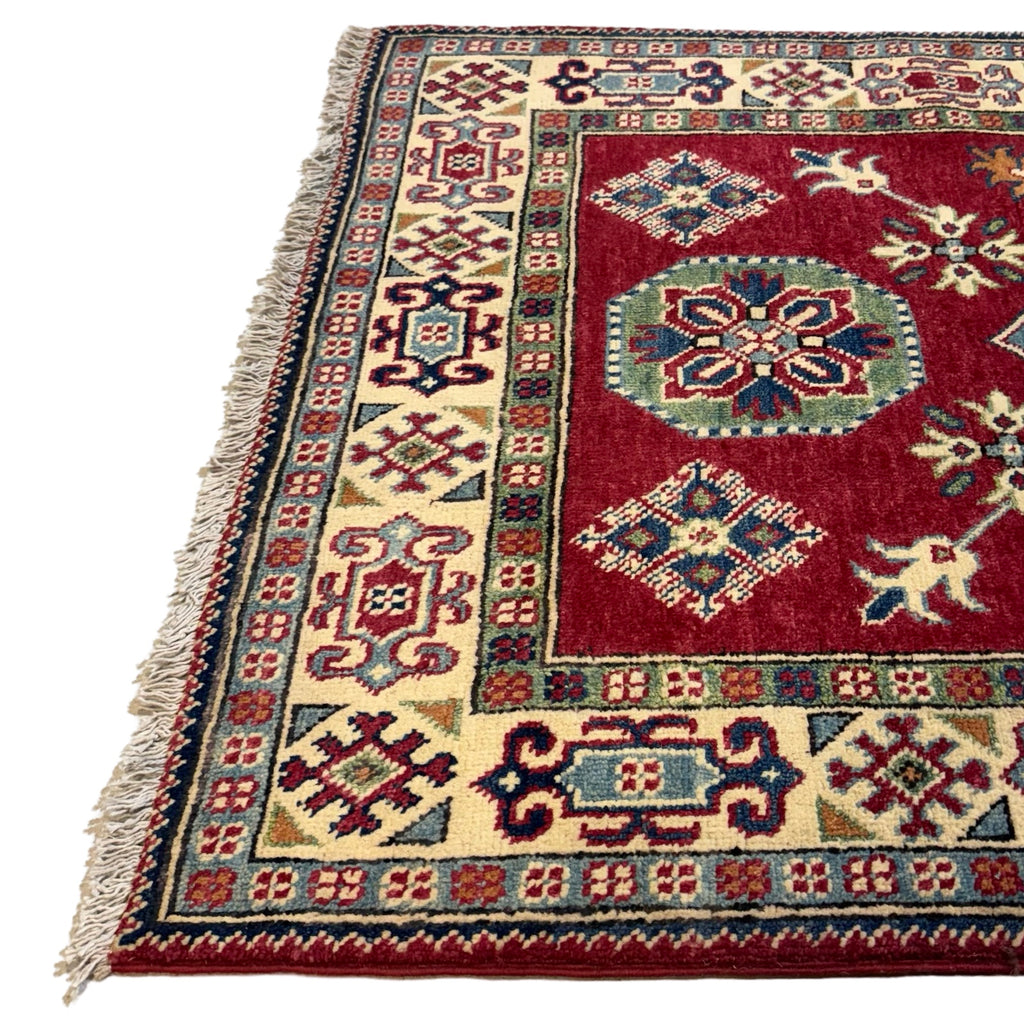 165 x 98 cm Hand Knotted Afghan Kazak – Wool Rug