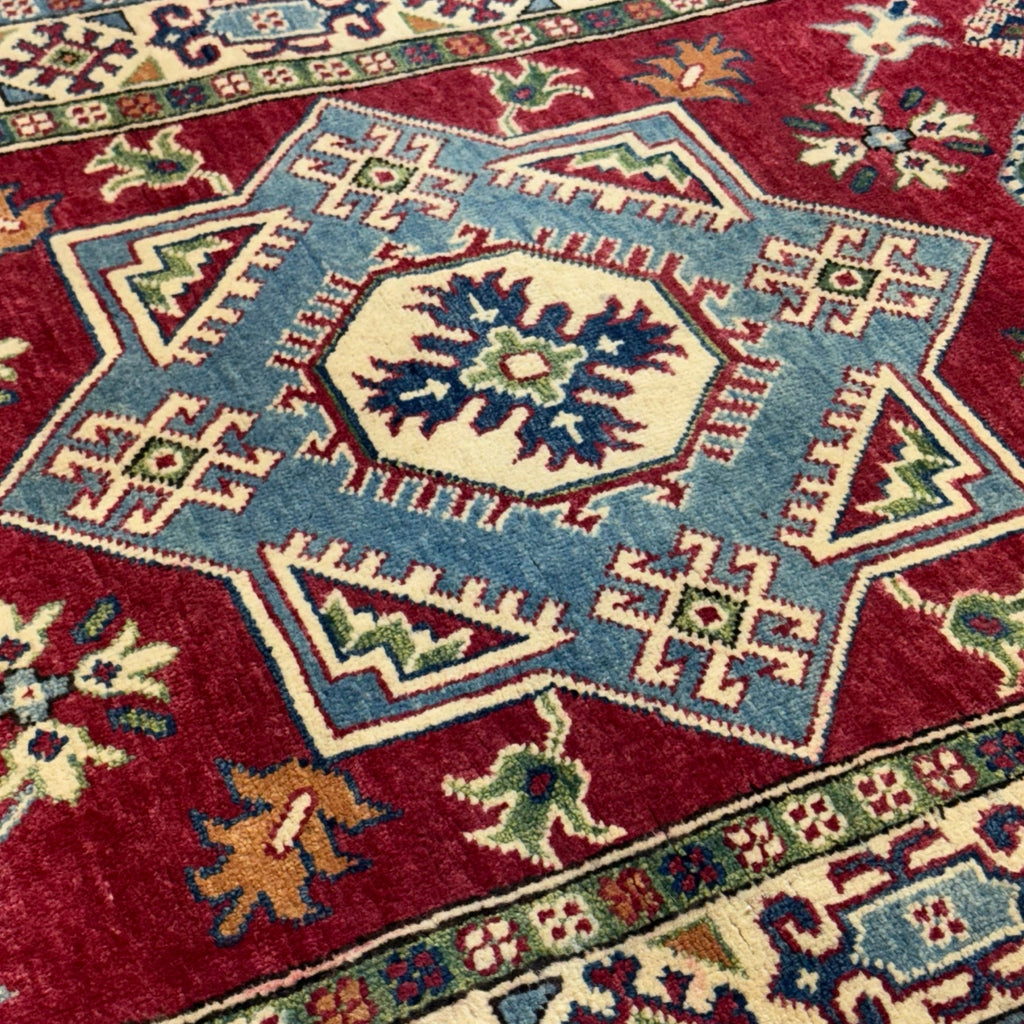 165 x 98 cm Hand Knotted Afghan Kazak – Wool Rug