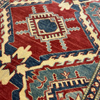 193 x 115 cm Hand Knotted Afghan Kazak – Wool Rug