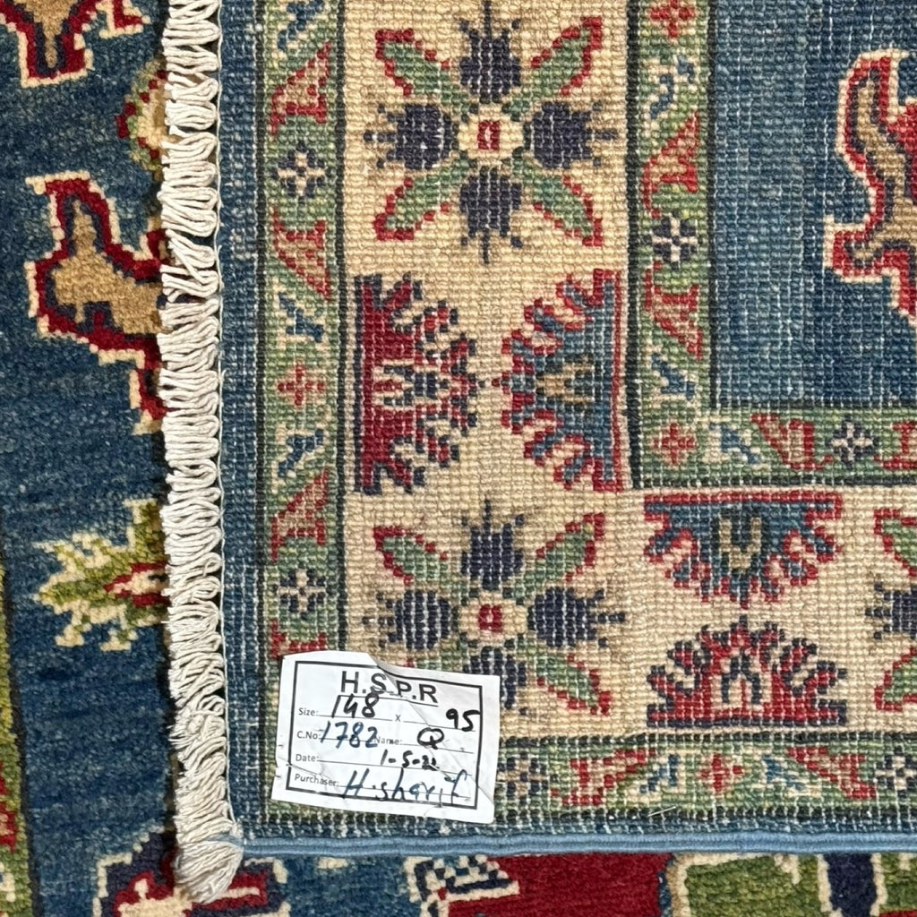 148 x 95 cm Hand Knotted Afghan Kazak – Wool Rug
