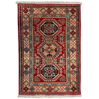 123 x 82 cm Hand Knotted Afghan Kazak – Wool Rug