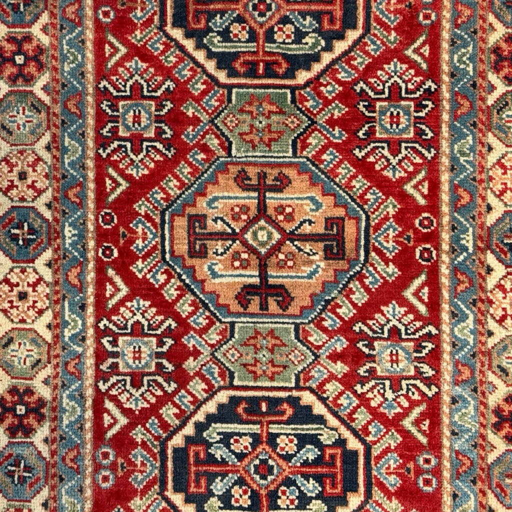 123 x 82 cm Hand Knotted Afghan Kazak – Wool Rug