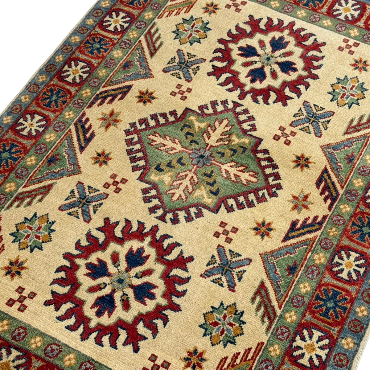 147 x 103 cm Hand Knotted Afghan Kazak – Wool Rug
