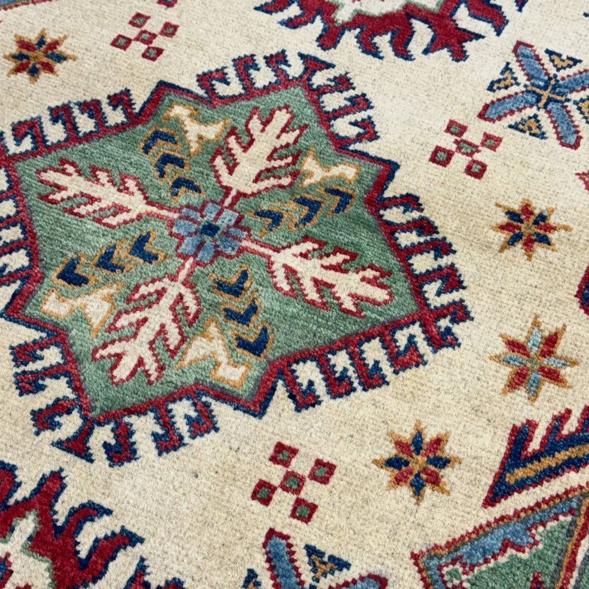 147 x 103 cm Hand Knotted Afghan Kazak – Wool Rug
