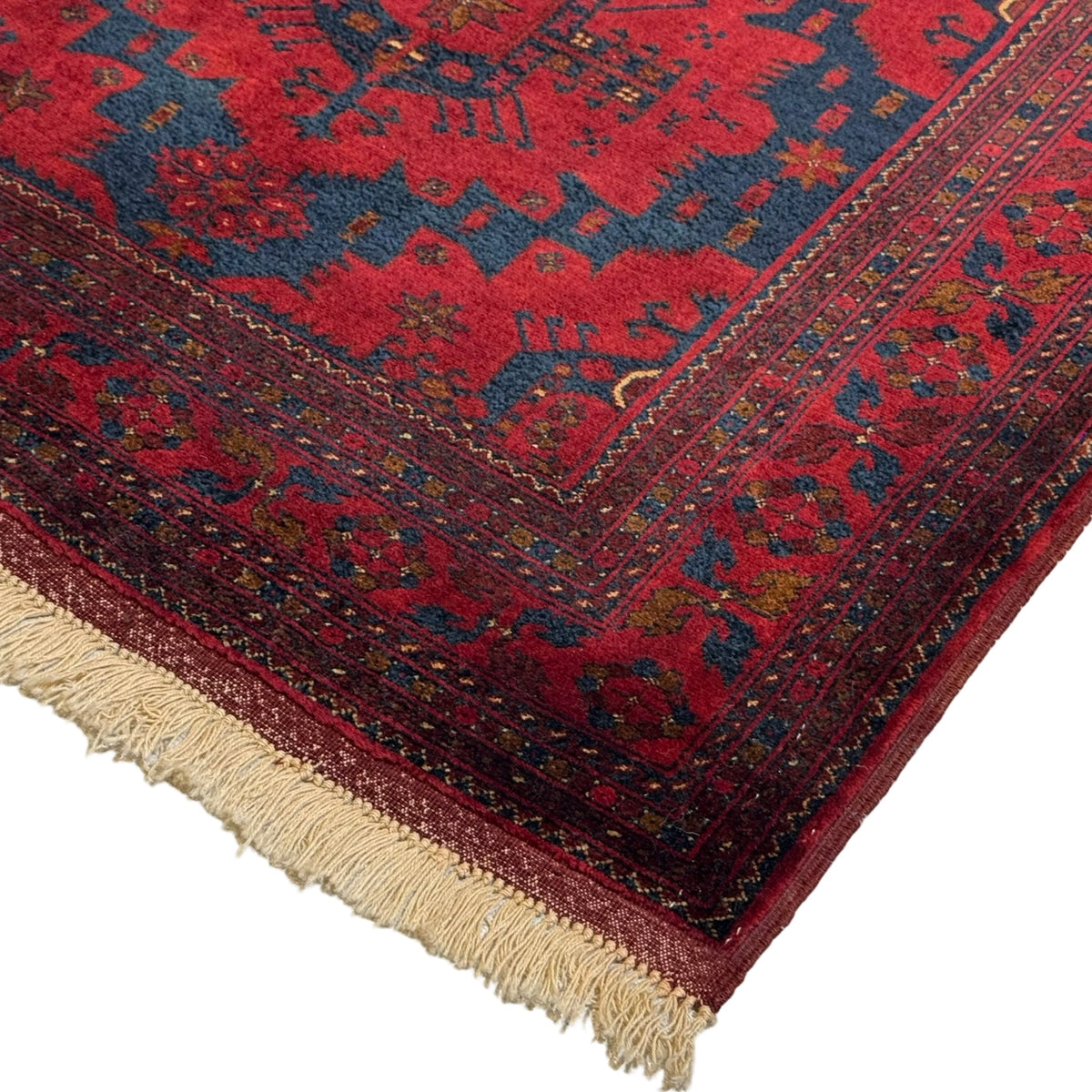 150 x 100 cm Hand Knotted Afghan Turkmen Beljik Rug