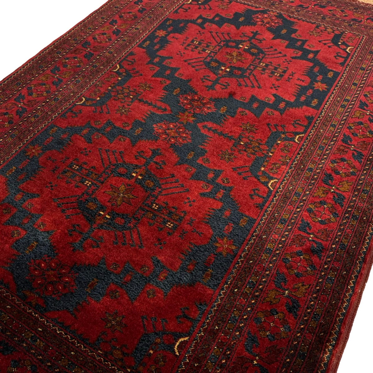 150 x 100 cm Hand Knotted Afghan Turkmen Beljik Rug