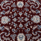 290 x 200 cm Turkish Machine Made Dark Red Nain Persian Rug