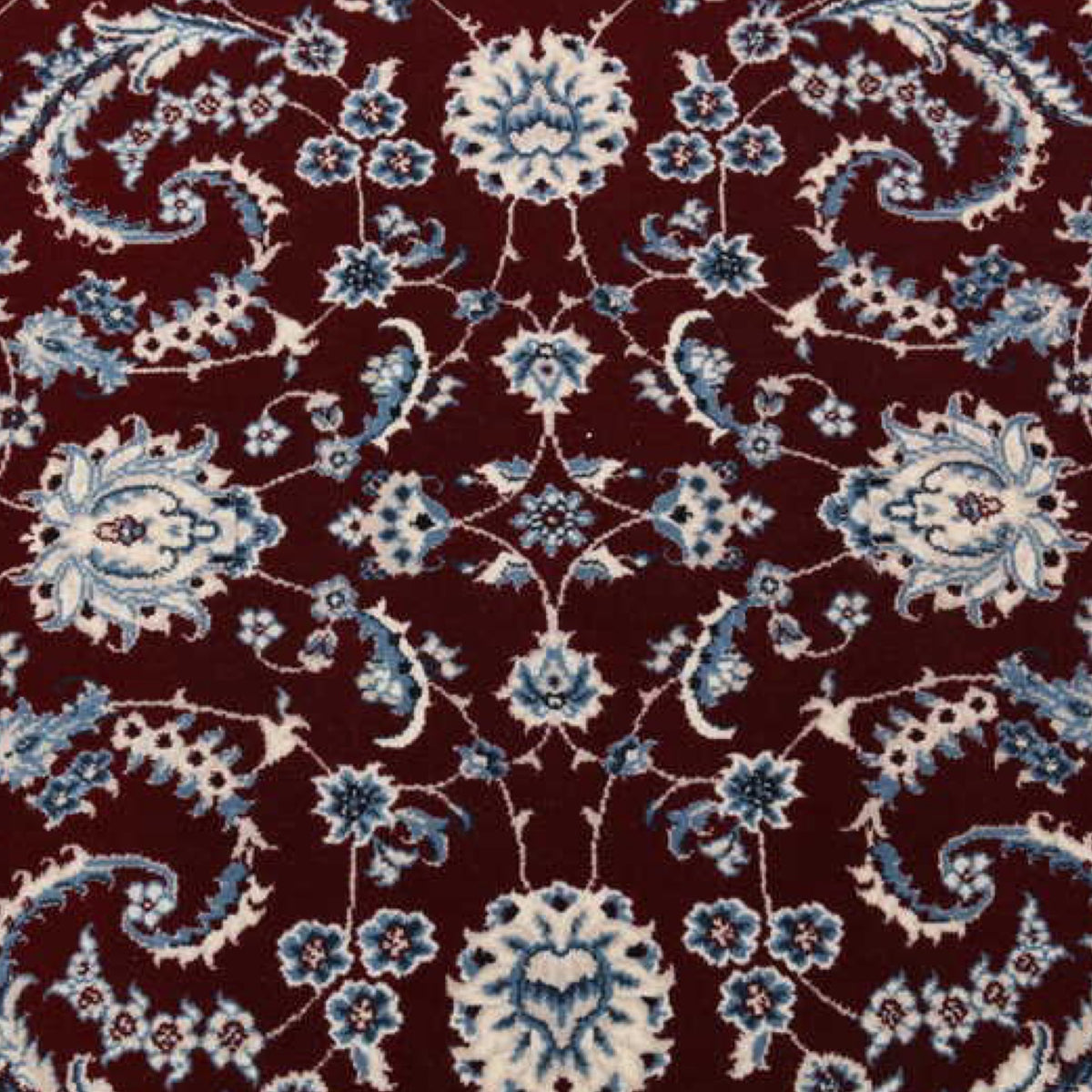 290 x 200 cm Turkish Machine Made Dark Red Nain Persian Rug