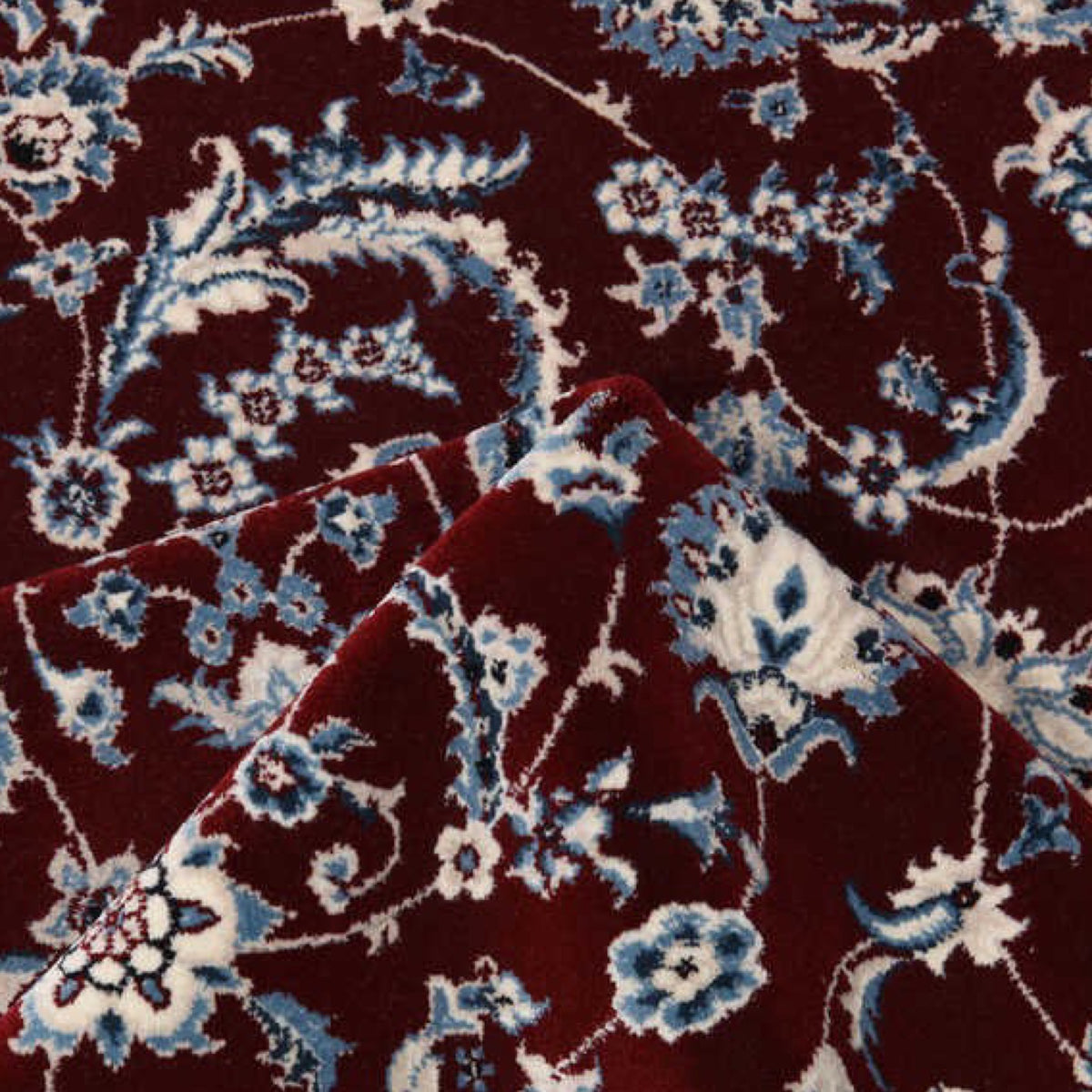 290 x 200 cm Turkish Machine Made Dark Red Nain Persian Rug
