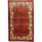 244 x 152 cm Afghan Chobi Modern Floral Hand-Knotted Wool Rug