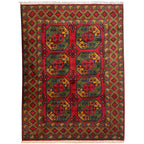 200 x 150 cm Hand Knotted Afghan Akche Filpai – Wool Rug