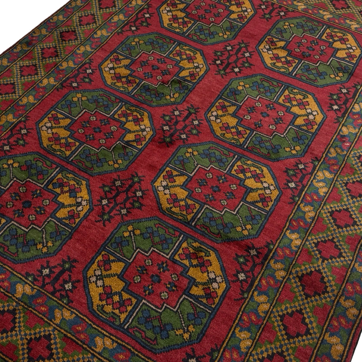 200 x 150 cm Hand Knotted Afghan Akche Filpai – Wool Rug