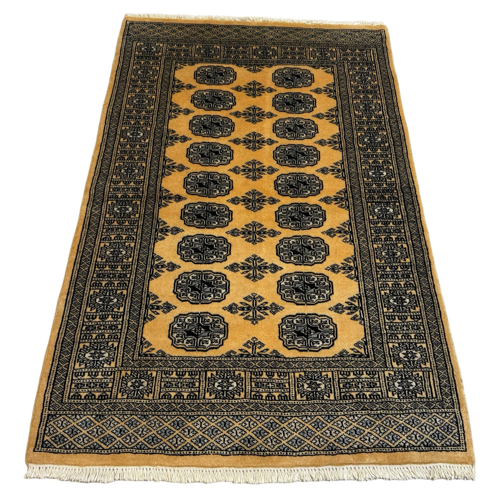 148 x 92 cm Hand Knotted Karachi Bokhara – Wool Rug