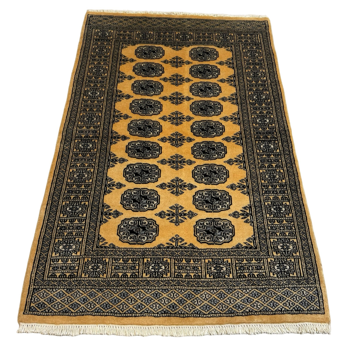 148 x 92 cm Hand Knotted Karachi Bokhara – Wool Rug