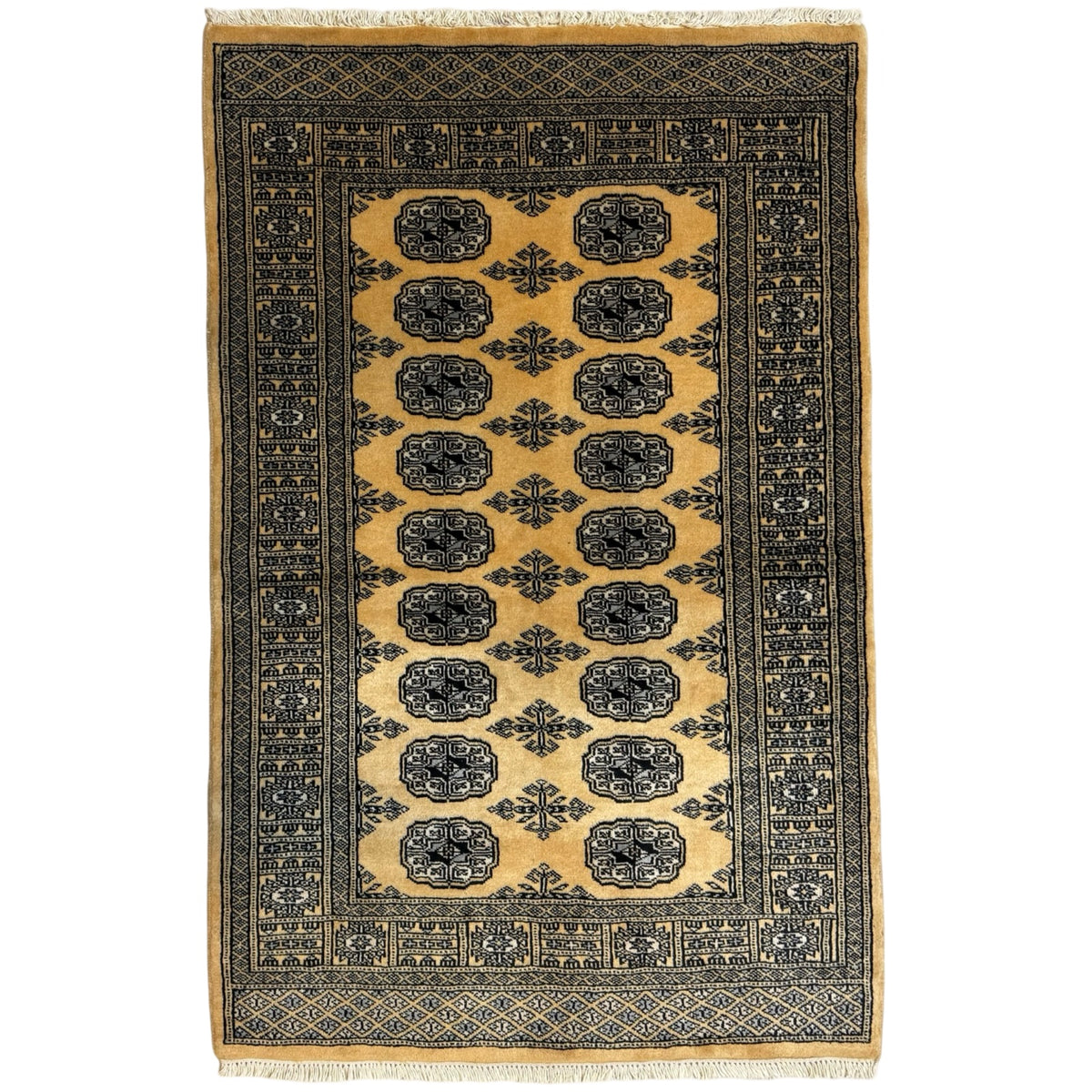 148 x 92 cm Hand Knotted Karachi Bokhara – Wool Rug