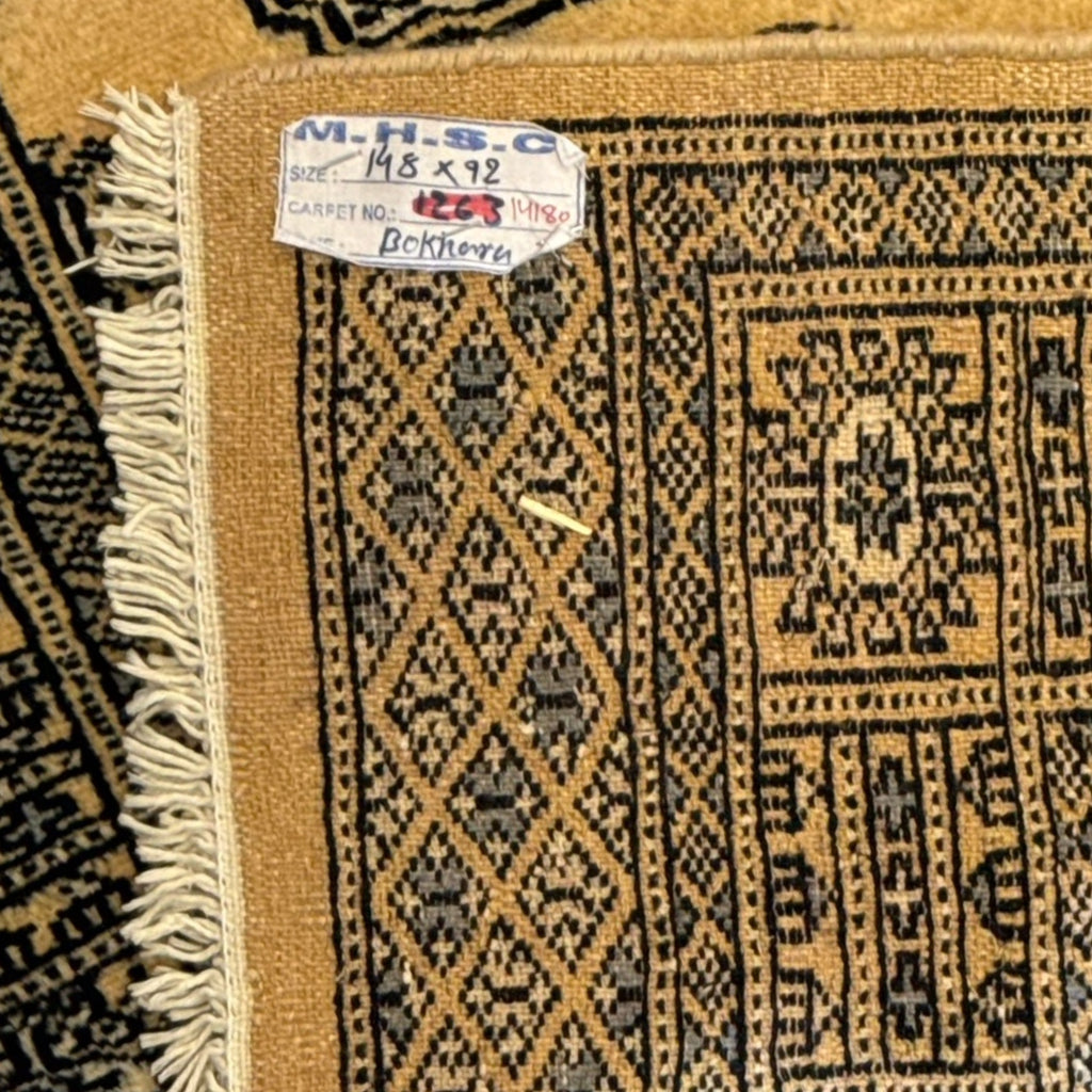 148 x 92 cm Hand Knotted Karachi Bokhara – Wool Rug
