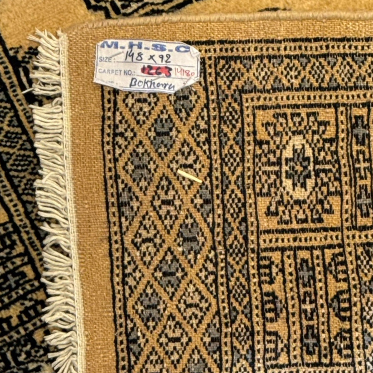 148 x 92 cm Hand Knotted Karachi Bokhara – Wool Rug