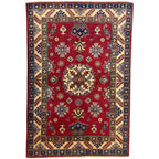 175 x 121 cm Hand Knotted Afghan Kazak – Wool Rug