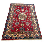 175 x 121 cm Hand Knotted Afghan Kazak – Wool Rug