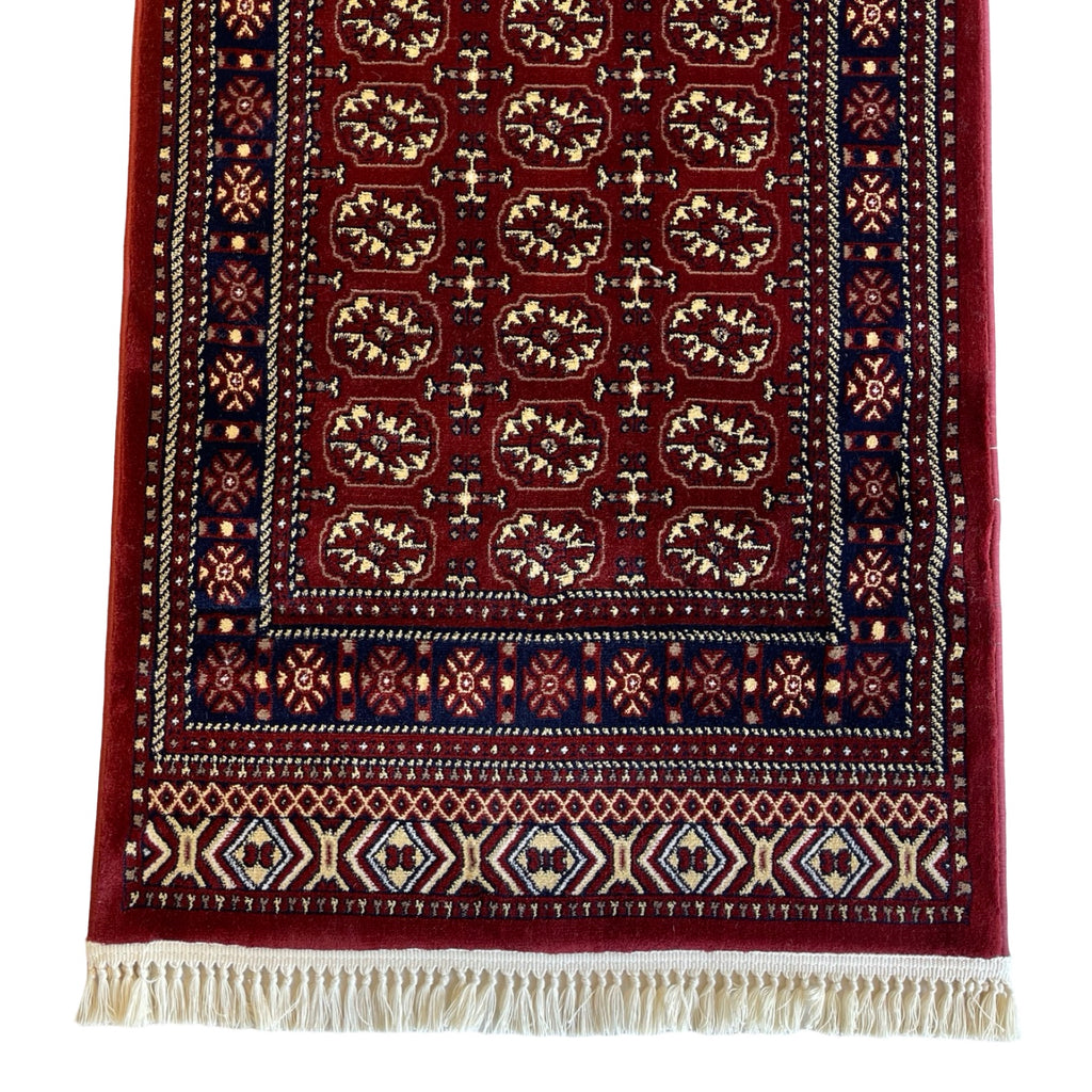1000 x 80cm Extra Long Size Bokhara, Maroon Runner Rug