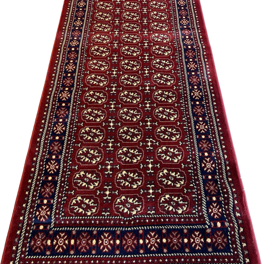 1000 x 80cm Extra Long Size Bokhara, Maroon Runner Rug
