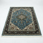340 x 240 cm Light Blue Persian Heriz 500 Reeds Machine-Made Rug