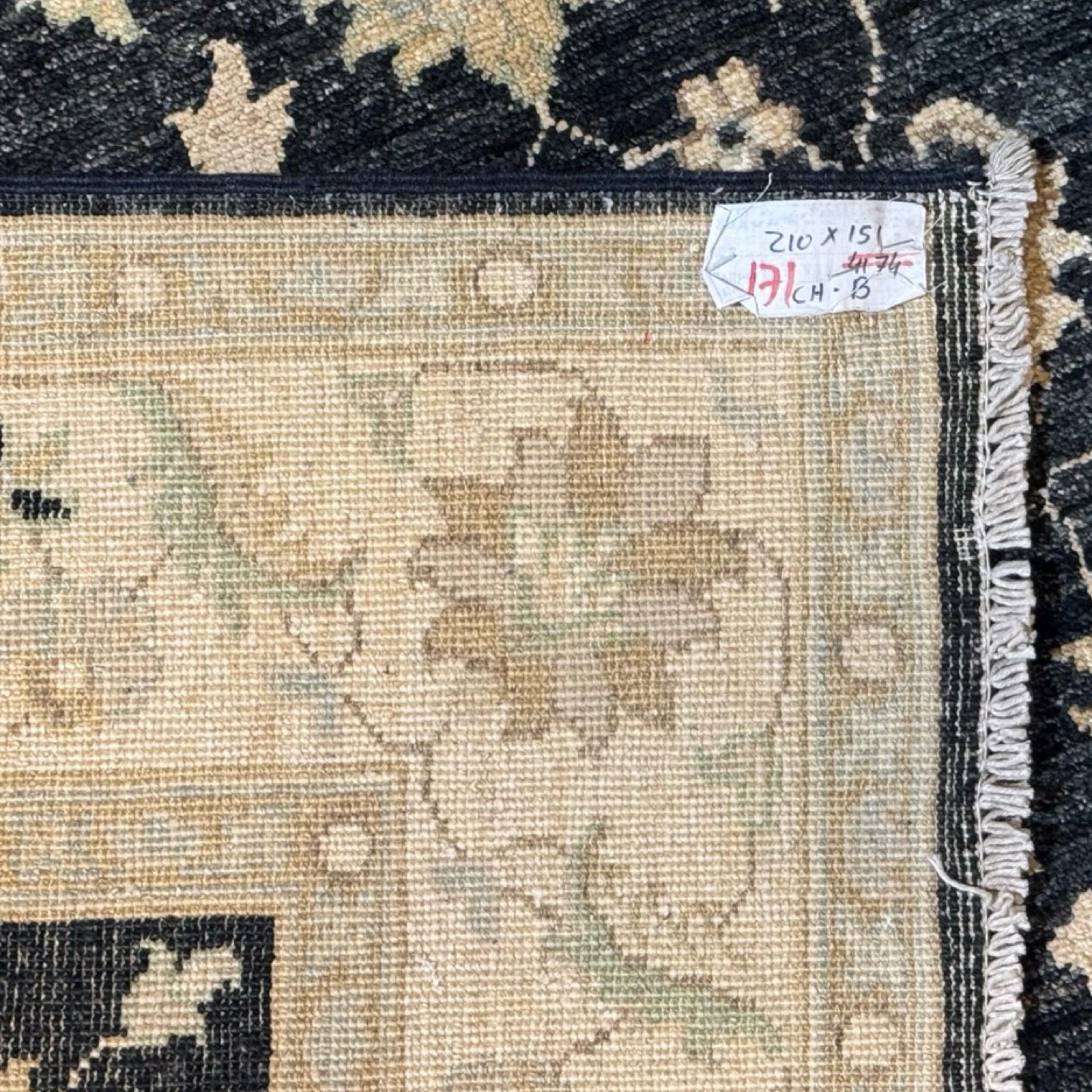 210 x 151 cm Afghan Chobi Ziegler Hand-Knotted Wool Rug