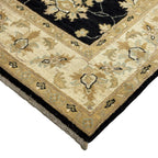 197 x 150 cm Afghan Chobi Ziegler Hand-Knotted Wool Rug
