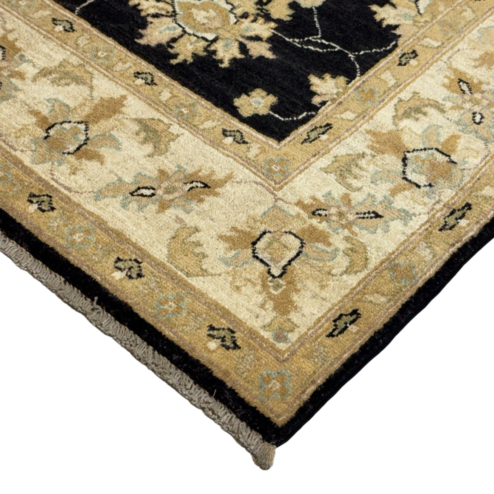 197 x 150 cm Afghan Chobi Ziegler Hand-Knotted Wool Rug