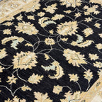 197 x 150 cm Afghan Chobi Ziegler Hand-Knotted Wool Rug