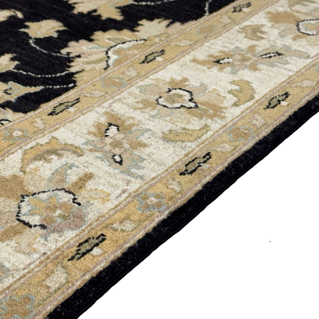 197 x 150 cm Afghan Chobi Ziegler Hand-Knotted Wool Rug