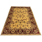206 x 147 cm Beljik Afghan Chobi Hand-Knotted Wool Rug