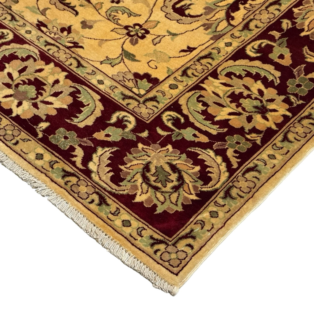 206 x 147 cm Beljik Afghan Chobi Hand-Knotted Wool Rug