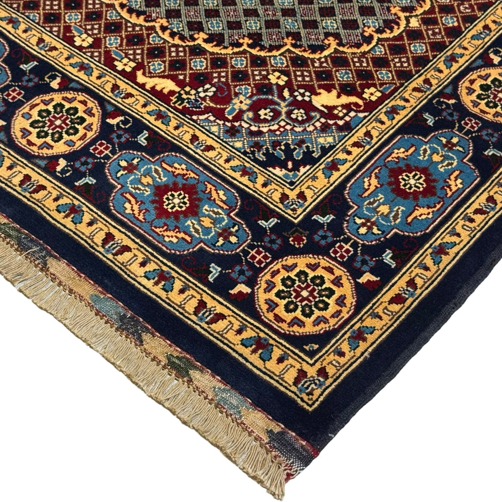 195 x 153 cm Hand Knotted Mahi Design Afghan – Wool Rug